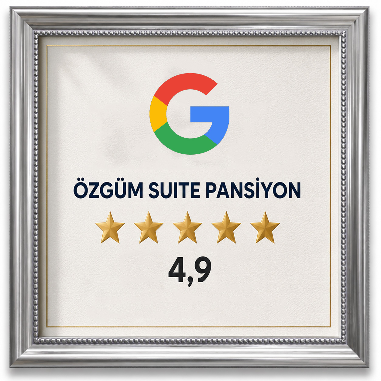 Google-vurdering 4,9